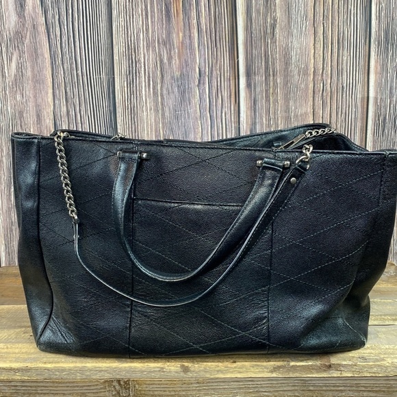REBECCA MINKOFF Large Je T’aime Black Leather Tote - Picture 3 of 16